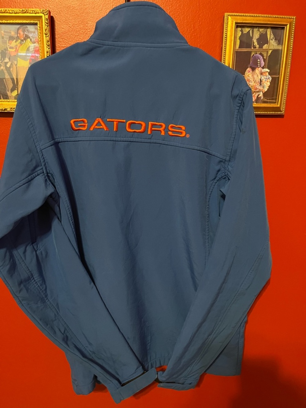Gators Men's Lightweight Blue Jacket with Orange Embroidery